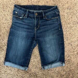 Denizen from Levi's Dark Blue Rolled Cuff Jean Shorts
